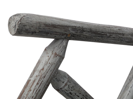 Durable Wooden Porch Rocker, Fir Log Rocking Chair