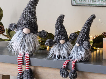 Christmas Gnomes Decorations, Christmas Table Home Ornaments For Holiday Party Gifts (Set of 4) - Gray