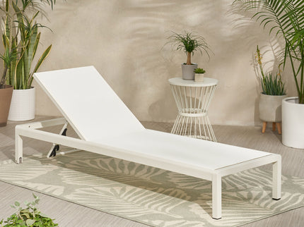 Outdoor Patio Chaise Lounge With 5 Reclining Positions