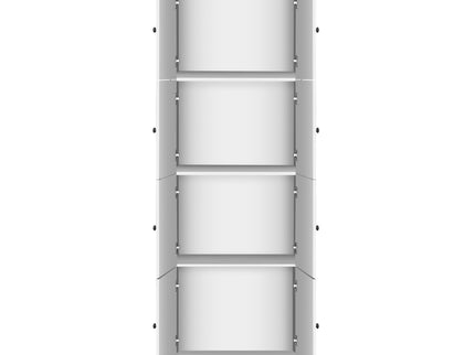 Tall Storage Cabinet With 8 Doors And 4 Shelves, Wall Storage Cabinet For Living Room, Kitchen, Office, Bedroom, Bathroom