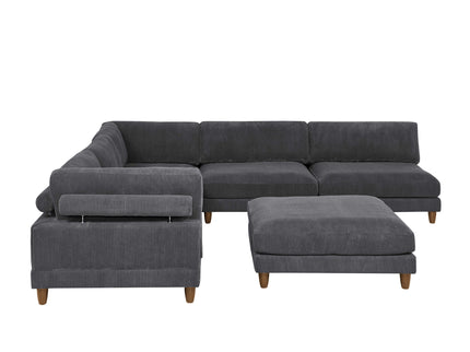 Modern Modular Sectional With Adjustable Back Support