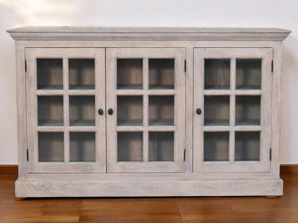 Triple Glazed Cabinet - Gray