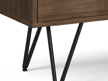 Chase - Low Bookcase - Rustic Natural Aged Brown