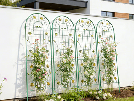 Metal Garden Trellis Rustproof Trellis For Climbing Plant Outdoor Flower Support