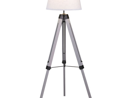 Hannah - Floor Lamp With Tripod Base - Gray