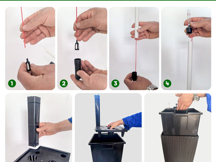 Indoor Outdoor Planter With Automatic Watering System