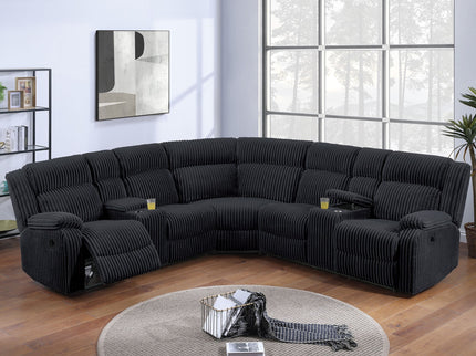 Power Motion Sectional LAF / RAF Loveseat With Console Cup Holders