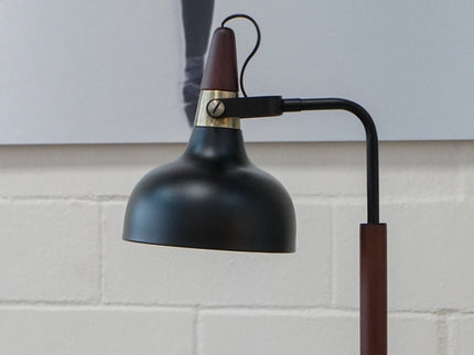 Glowlite - Table Lamp With Cone Shade - Black