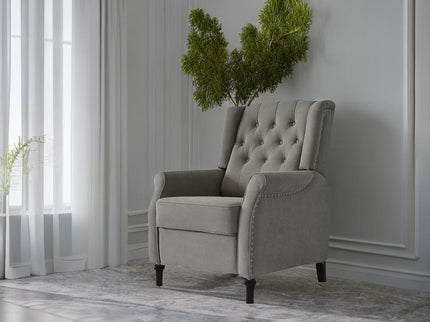 Brand New Recliner Sofa Cozy Soft Living Room Sofa Chair - Light Gray