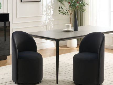 360 Degree Swivel Armless Dining Barrel Chair