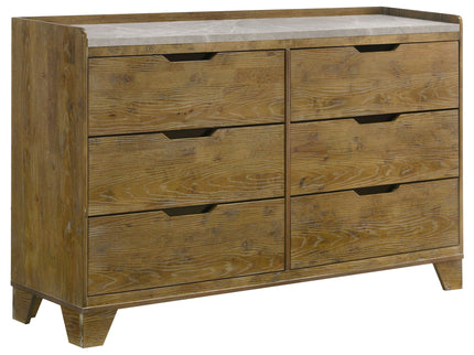 Packard - 6 Drawer Dresser - Oak