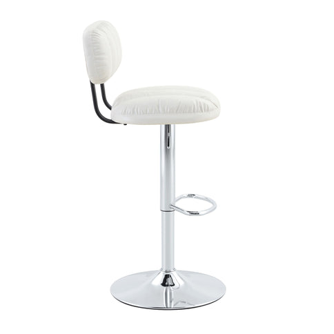 Adjustable Height Bar Stools With Footrest For Kitchen Island (Set of 2)