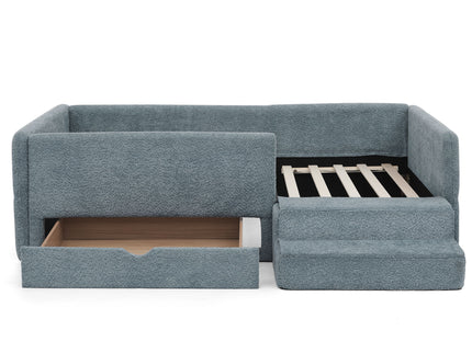 Safe Kids Bed With Guardrails And Storage