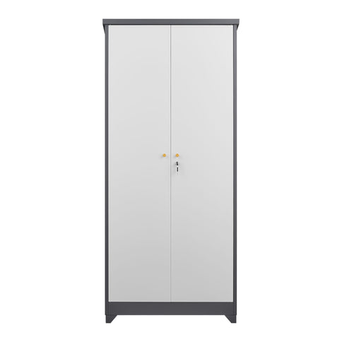 Outdoor Cabinet, Large Capacity Storage Vertical Tall Design With Shelves And Secure Lock