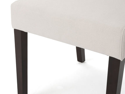 Modern Wingback Dining Chair (Set of 2) With Upholstered - Ivory