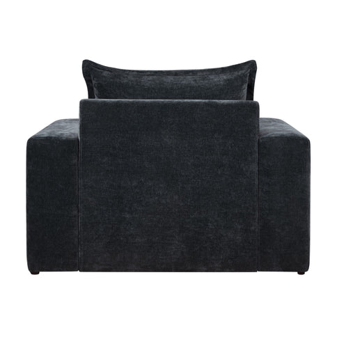 Upholstered Accent Chair With Wide Armrests And Ergonomic Back Support