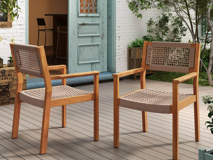 Outdoor Dining Patio Chairs (Set of 2)