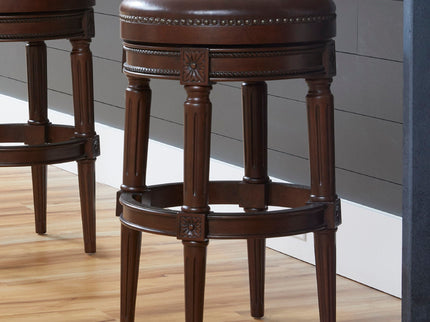 Rustic Elegance Backless Swivel Stool