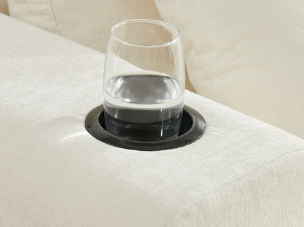 L - Shaped Sectional Sofa With Cup Holders & Side Pockets
