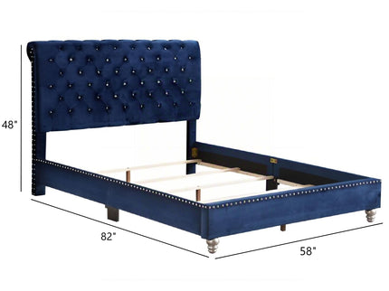 Elegant Transitional Upholstered Bed