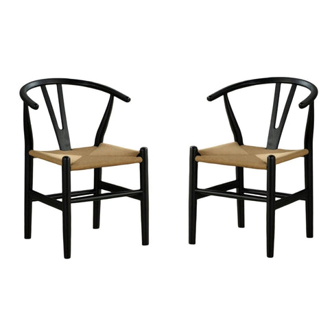 Side Chairs Dining Room Furniture (Set of 2) - Black