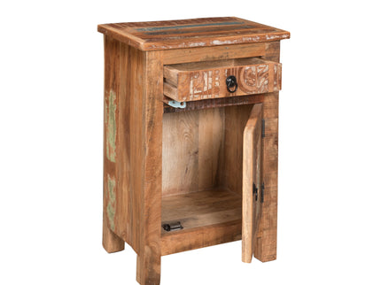 Carved Side Table - Natural