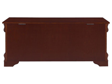 Chest With Curved Moldings And Bracket Feet - Brown