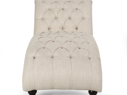 Chaise Lounge With Button Tufted Diamon Stitch