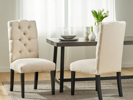 Harding - Tufted Dining Chair (Set of 2) - Natural