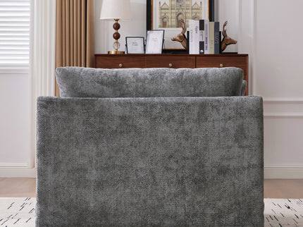 Farmhouse Accent Chair With 2 Bolster Pillows