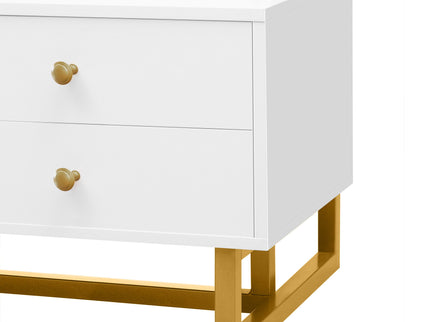 TV Media Console Table, TV Stand With Storage For Living Room - White
