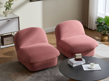 Pumpkin Shaped Swivel Accent Chair, 360 Degree Rotation For Living Room