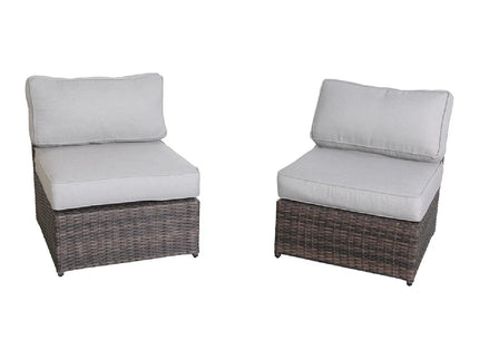 Armless Patio Chair With Cushions