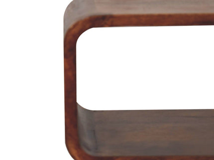 Minimalist Open Curved Nightstand