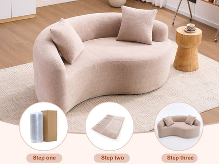 Tai Chi - Curved Dual Depth Loveseat
