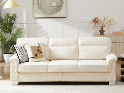 3 Seater Elegant Stationary Sofa
