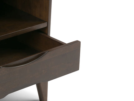 Harper - Bookcase With Storage - Walnut Brown