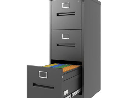 Premium Drawer File Cabinet With Lock, Metal Vertical Design, A4 Legal / Letter Size