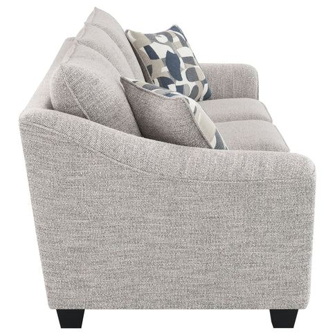 Mingle ] Upholstered Sofa - Light Gray