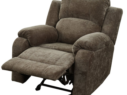 Upholstered Manual Recliner Chair With 3 Adjustable Backrest Positions