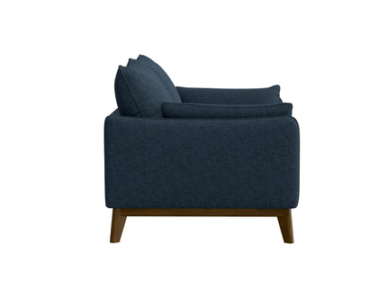 Loveseat With Flared Legs - Blue