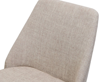 Modern Dining Chair With Iron Legs And Wood Finish