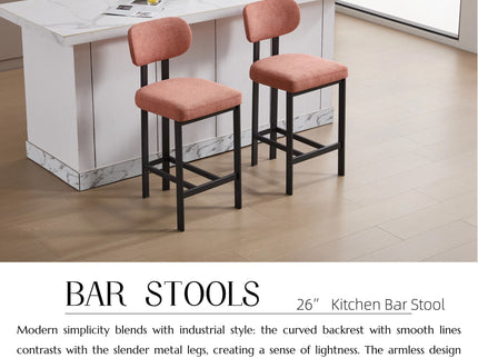Modern Counter Height Stools (Set of 2)