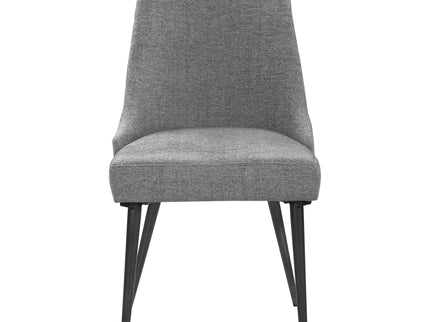 Side Chairs Upholstered With Tapered Legs (Set of 2) - Gray