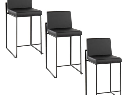 Fuji - Contemporary Modern Elegance, High Back Counter Stool