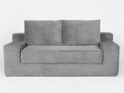Comfortable Deep Seat Loveseat Sofa Bed, Reversible Cushion With Pillows