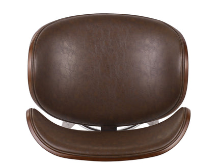 Lumos - Mid Century Modern Upholstered Swivel Barstool