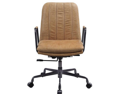 Eclarn - Top Grain Leather Office Chair - Brown