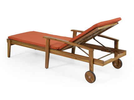 Jason - Chaise Lounge Adjustable Acacia Wood Outdoor Furniture