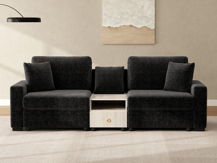 Modular Sofa Couch With Storage Armrest And Center Console